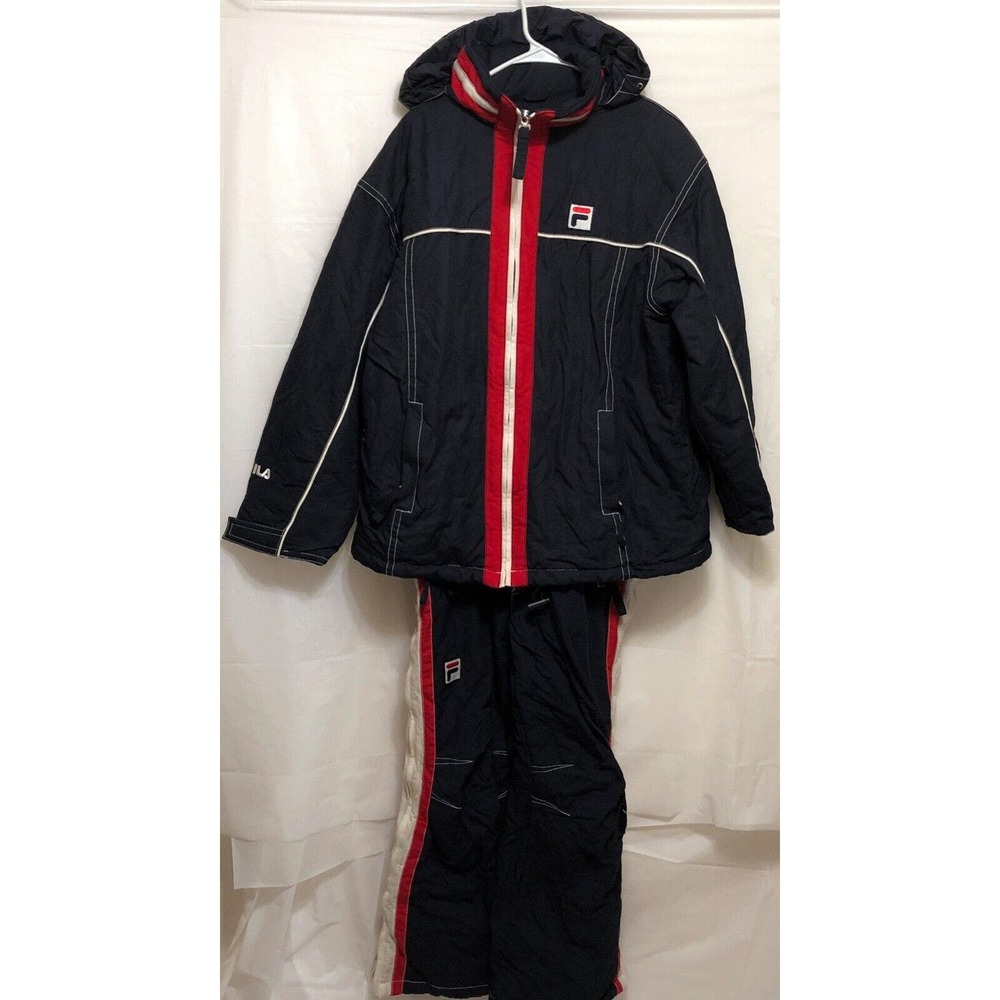 Fila Ski Team Jacket Overall Pants Sz Small Jacket Pants Large Winter Snow Board